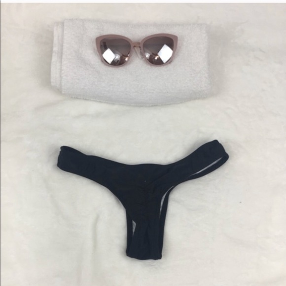 Black Brazilian Style Cheeky Bottom - Picture 7 of 7